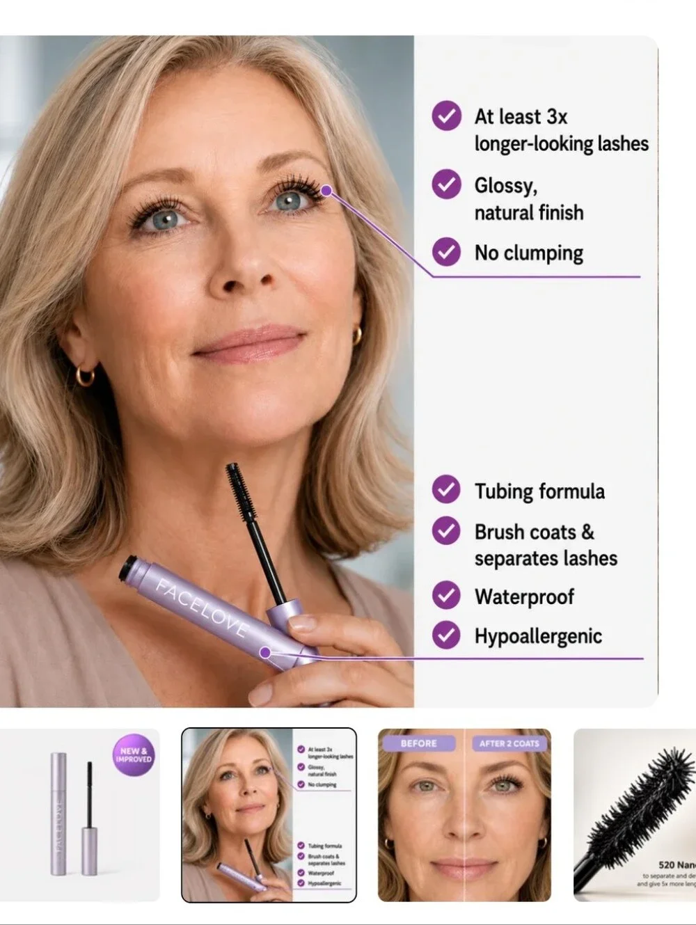 Everlove Mascara — Intense Black New Unopened